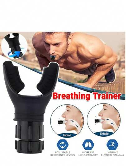 Breathing Trainer Breath Booster Strength Lung Fitness Exerciser Silicone Device