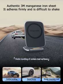 磁吸式车载手机支架 | 超薄、稳固、可折叠、便携、通用型车载导航支架 - A - 查看 3