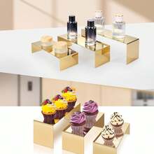 Gold Acrylic Display Tube Rack Jewelry Stand For Stacking Jewelry Snacks Figurines Small Items Sturdy - Gold - View 7