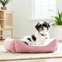 Premium Pink & White Cuddler Pet Bed – Ultra-Soft Calming Nest For US Dogs & Cats - 預設 - 查看 3