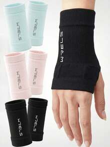 1 par de soportes para muñeca WRELS, transpirables y cómodos, disponibles en 3 colores, adecuados para fitness, deportes, protección de muñeca, baloncesto y actividades al aire libre - respirable - Ver 1