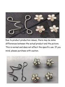 1件装无缝裤夹和帽夹 - 隐形可调节腰带，无扣袖口固定器，可拆卸可调节通用金属扣多功能配件 - 彩色 - 查看 6