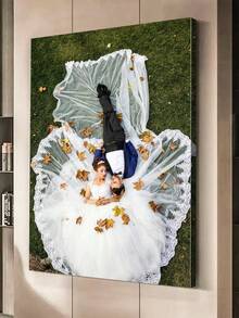 1幅定制照片帆布画，个性化墙面艺术，定制您的照片，带框帆布墙画 - 个性化家庭肖像和动态照片，墙面装饰，帆布画，适用于客厅、卧室或家庭办公室装饰，温馨的房间点缀，高品质复制画，带框帆布挂画 - 多色 - 查看 2