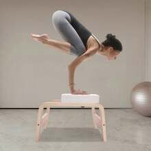 SanBouSi Yoga Headstand Stool Modern Yoga Bench Yoga Headstand Bench Invert Chair - 白色 - 查看 7