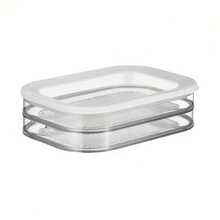 1/2/3/4层可堆叠食品储物盒，冰箱储物盒，肉类保鲜盒，熟食收纳盒，防漏可堆叠设计，可重复使用于冰箱和冷冻室，适用于培根、火腿、奶酪、牛肉卷、虾等，实用且节省空间的冰箱储物盒，紧凑型冷冻盒，可重复使用材质，密封设计，适用于冰箱储物盒、餐厅储物盒、备餐盒 - 彩色 - 查看 4