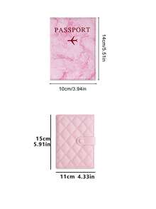 Style Minimalist Passport Holder, Pu Passport Case,Waterproof Lightweight Travel Document Organizer, Multi-Functional Passport Wallet With Coin Pocket Ticket Holder Id Card Slots, Versatile Loose Change Pouch Document Organizer - Multicolor - View 10