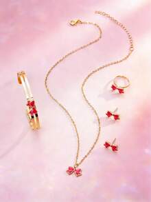 5pcs/Set Children's Bow Jewelry Gift Set - Multicolor - View 2