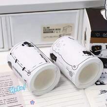 128张可爱黑猫造型便签纸 - 可爱的立体弹出式便签本，带可移除页面和粘性标签，适用于学校、家庭、办公室、会议用品、计划本、笔记本电脑，可爱文具 - 可爱的桌面配件（兼容卡通风格） - 彩色 - 查看 5