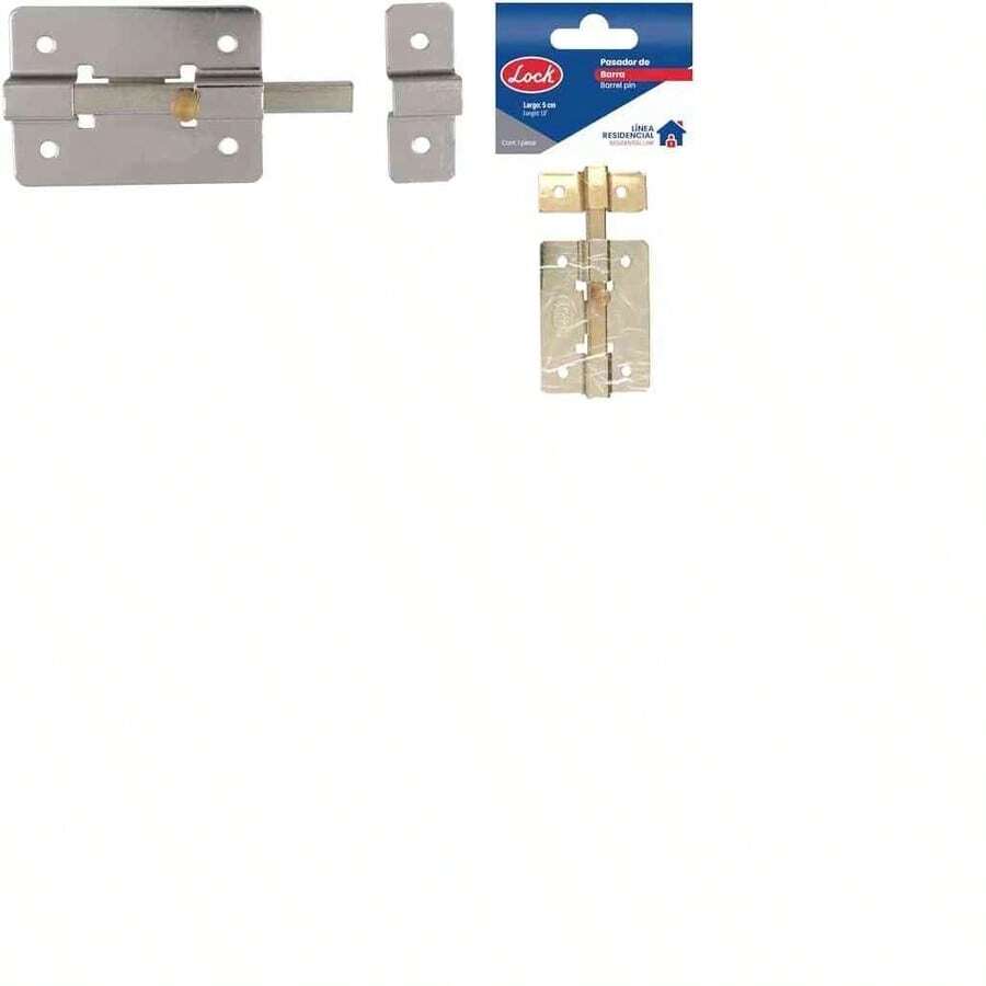 Lock PASC5 Pasador de sobreponer de barra cromo brillante 5 cm - como se muestra en la figura - Ver 1