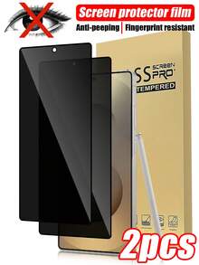 2pcs Privacy Screen Protector, Constantly Protecting Your Privacy & Security, Compatible With Samsung Series, 3D Tempered Glass Curved Edge, Scratch-Resistant, Shatterproof, Compatible With S23 Ultra/S23/S23 Plus/S23FE/S24FE/S22 Ultra/S22/S22 Plus/S21 Ultra/S21/S21 Plus/S21 FE/S20 Ultra/S20FE/S8/S9/S10/S8+/S9+/S10+S20 Etc. - Black - View 29
