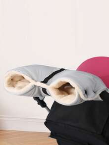 1只婴儿推车手套，带保暖内衬，加厚设计，让父母和照护者在寒冷天气中保持温暖，防风、防水、防雪。 - 彩色 - 查看 2