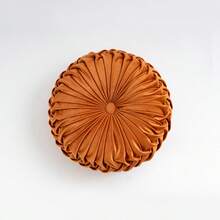 1个现代南瓜图案靠垫，圆形抱枕/座椅垫/腰枕，适用于客厅沙发卧室装饰，多种颜色可选 - 彩色 - 查看 27