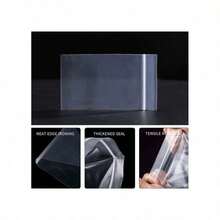 100/500pcs Clear Resealable Zip Plastic Bags, 2 Mil Thick Transparent Poly Bags With Seal Zipper, Storage Containers,Self Locking Plastic Bags For Coins, Screws, Small Items, Jewelry Supplies, Snacks, Wedding, Birthday Gift Bag Party Bridesmaid Gifts Bag - Trong sáng - Xem 5