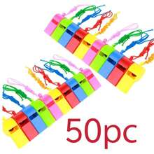 100pcs Random Color Party Whistles - Birthday Party Themed Whistles, Football Whistles, Basketball Whistles, Birthday Gifts, Wedding Rally Props - Plastic Whistle - View 11
