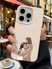 1 chiếc ốp lưng điện thoại in hình trái tim nơ, chất liệu giả da, vỏ bảo vệ TPU mềm mại, tương thích với iPhone, ốp lưng thời trang, thích hợp làm quà tặng cho Ngày Valentine, Sinh nhật, Giáng sinh, Halloween, bạn trai, gia đình và bạn bè. - nhiều - Xem 6