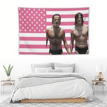 Norman Reeduss Flag Daryl Dixo Flag Pink American Flag The Walking Dead Poster Wall Hanging Tapestry Room Decor - trắng - Xem 5