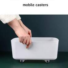 4-Piece Adhesive Plastic Wheels, Suitable For Furniture, Storage Boxes And Trash Cans Small Mobile Casters, So That The Storage Box Moves.