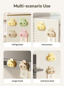 5pcs Food Bag Clips, Plastic Chip Bag Clips, Sealing Clips Suitable For Food, Kitchen And Home, Magnetic, Reusable, Upgraded Wide Opening Bag Clips For Food Storage - Multicolor - View 8