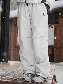 CAMEL CROWN Pantaloni invernali da donna resistenti al freddo, imbottiti e foderati in pile, pantaloni da trekking idrorepellenti - Grigio Ghiacciaio - Visualizzare 5