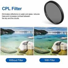 Universal Adjustable 52mm Phone Camera Lens Clip CPL Starlight 8 Lines Filter For All Smartphones Cell Phone Mobile Camera Lens Filter - 52mm Mobile Phone Filter - View 4