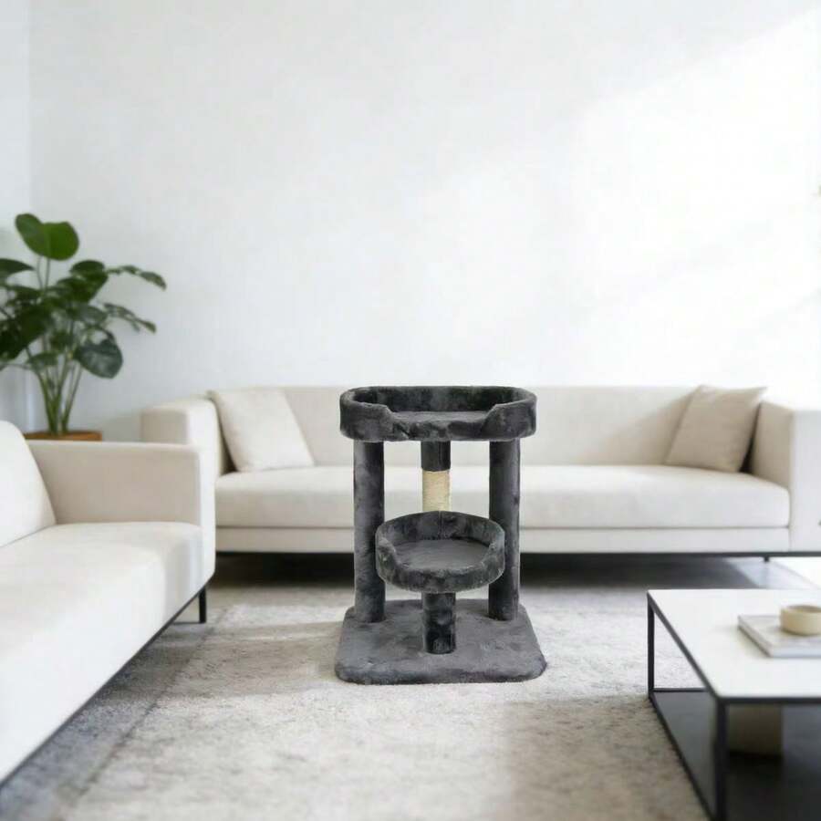 多功能猫爬架：解锁猫咪垂直生活、放松和玩耍的无限可能 - 灰色 - 查看 1