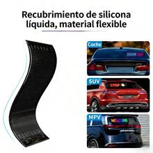 Paneles LED flexibles para automóviles, pantallas publicitarias flexibles para vehículos, pantallas a todo color para escaparates y vallas publicitarias, con pantallas electrónicas flexibles de 20x64 / 16x96 disponibles. - 20X64 - Ver 4