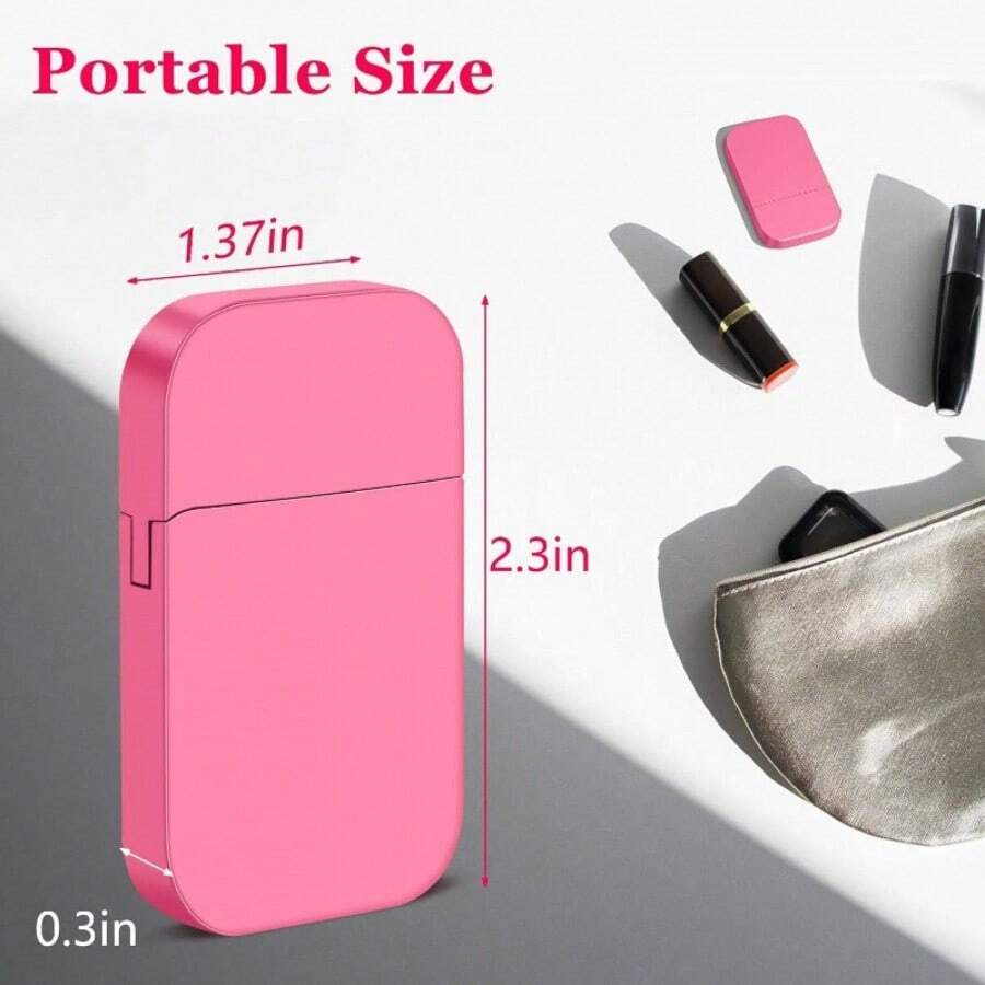 2026 Flint Spark Ignition Lighter, Pink & Orange Dual Flame Refillable Compact Torch For Camping BBQ Outdoor Survival - första - Visa 1