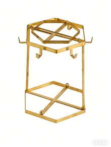 This Brand New Luxurious Wrought Iron Cup Holder Can Accommodate Up To 6 Cups, And Can Also Hold Teapots, Teacups, Saucers, And Household Coffee Cups And Saucers. It Is A Multi-Functional Storage Rack Suitable For English Afternoon Tea, Desktop Organization, And European Palace-Style Storage. - Multicolor - View 12