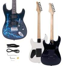 Glarry Maple Electric Guitar School Band Rosewood For Beginner With Guitar Bag - như hình ảnh - Xem 7