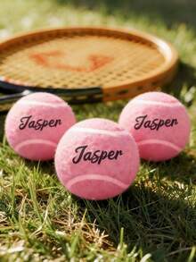 1/3/6pcs Custom Tennis Ball, Personalized Text Tennis Ball, Customized With Your Name, Multiple Colors Available, For Beginner Training And Match, Massage Pet Ball, Chew Toy, Custom Logo Tennis Accessory, Stress Relief Pet Supplies - Multicolor - View 16