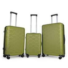JLY 3-Piece Luggage Set Hard Shell Suitcases ABS+PC, Spinner Wheels, TSA Lock, Lightweight Travel Set - 酪梨綠 - 查看 13
