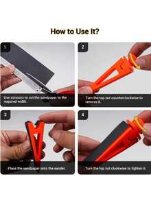 Mini Precision Handheld Polishing Kit Hobby Polishing Set With Adjustable Angle And Multi-Purpose Sandpaper Holder(Excluding Sandpaper) - Multicolor - View 4