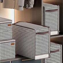 Foldable Thick Cloth Storage Bag, Bedroom/Wardrobe Clothes/Bedding Organizer Bag With Handle - Multicolor - View 7