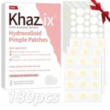 180/372片装面部遮瑕贴，祛痘贴，遮盖瑕疵和痘疤，不含化学成分，男女通用 - 粉色 - 查看 2