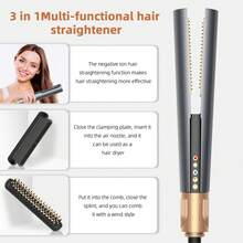3-In-1 Multifunctional Styling Tool (Negative Ion 200M Frizz-Free Shine) | High-Speed Airflow + Rapid Heating | 3 Temperature Settings + Hot/Cold Mode | LCD Digital Display + Auto Shut-Off (Overheat Protection) | Suitable For All Hair Types (Fine/Coarse/Curly/Straight) - Grey - View 6