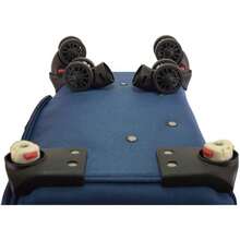 Blue Expandable Ultra Lightweight Soft Shell Luggage 8-Wheel 360° Rotation TSA Lock 18"-32" - Blue - View 3