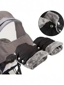 1双婴儿推车手套，分体保暖手套，加厚防风防水手套，适合冬季婴儿推车、婴儿车、电动车使用。 - 彩色 - 查看 10