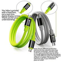 USB-C 转 Type-C 快速充电线，苹果充电线，支持数据传输，TPE 材质充电线，兼容安卓/Type-C USB 设备，便携式充电器，兼容 17/16/15、vivo 等设备，通用高效充电适配器，礼品之选 - 彩色 - 查看 10