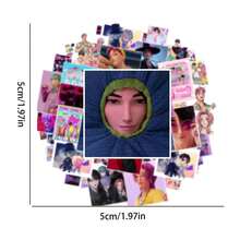 50pcs K-POP Girl Group Stickers, Boy Band Stickers, Korean TV & Film Merchandise Stickers, Notebook, Luggage, Fridge Decals, Character Design Stickers - Multicolor - View 4