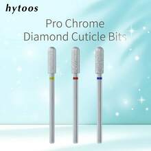 hytoos 镀金刚石指甲钻头，专业俄式光滑顶圆柱形去茧指甲钻头，用于去除死皮，指甲护理准备工具 - 彩色 - 查看 2