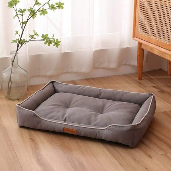 1pc Pet Bed For Dogs & Cats, Thick Oxford Cloth Material, Bite-Resistant & Wear-Resistant, Waterproof, Soft & Comfortable, Suitable For Small/Medium/Large Dogs, All Season Use, Stylish Dog/Cat Bed