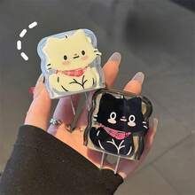 5 Pieces/Set Of Cute Cartoon Black And White Cat Style Cat Claw Cable Biting Device, Suitable For LiPhone 15 Pro Max/14/13/12 [US Standard 18/20W Charger Protective Case]