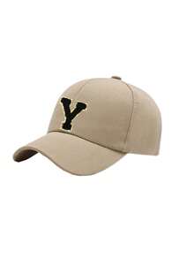 1 PC Children 26 Alphabet Personalized Sun Hat Baseball Caps Girls Boys Snapback Hat Adjustment Outdoor Casual Sun Hats 8-16Y - Khaki - View 8