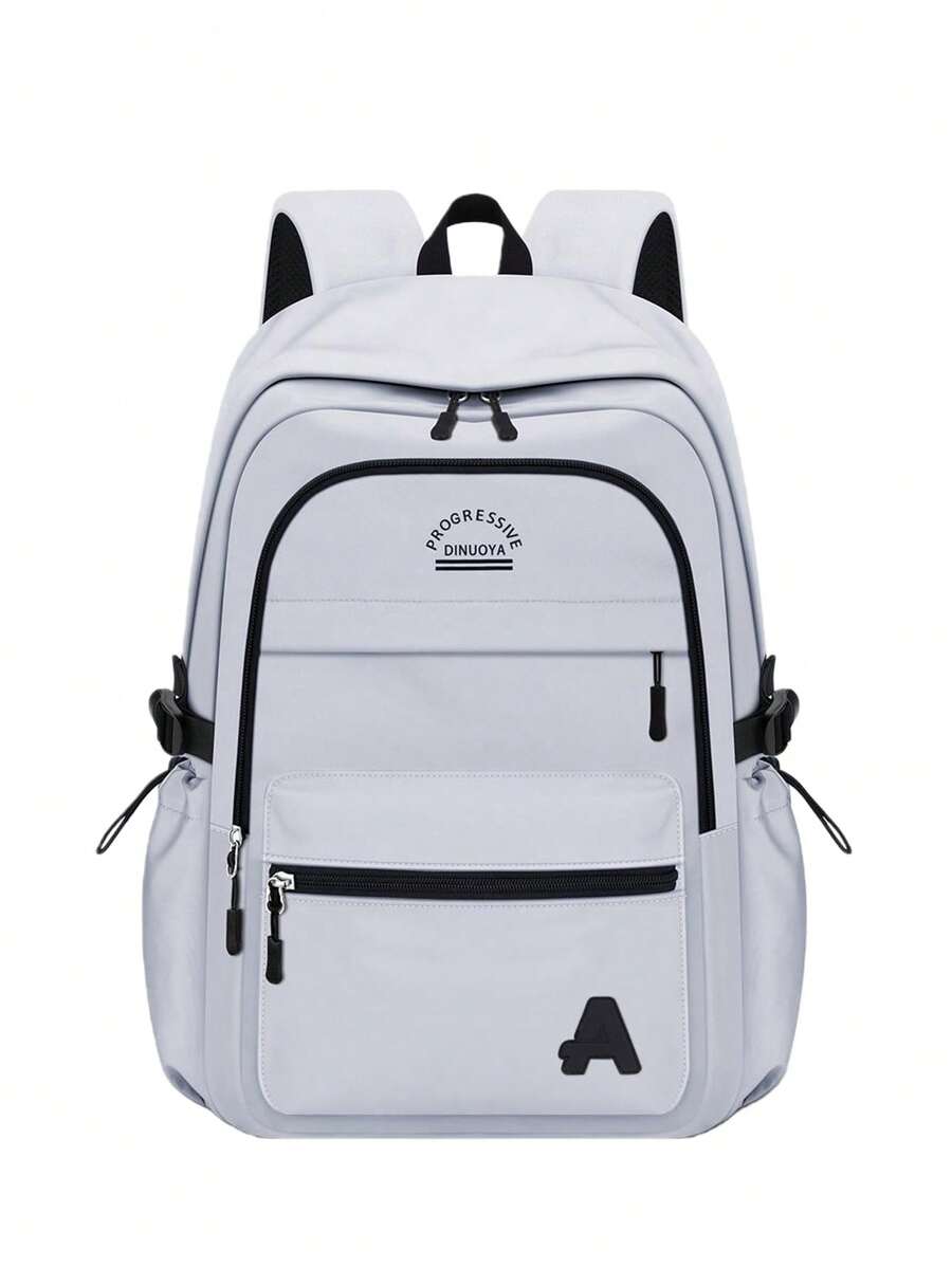 1 Set Football Graphic Backpack Set, Large Capacity Lightweight Student Backpack, Adjustable Shoulder Straps, Fashion Multi-Compartment Laptop Bag, Suitable For School And Daily Use - A - View 1