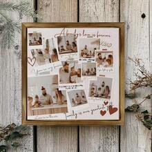 1pc Customized Wooden Photo Frame, Photo Collage Gift, Family Memories, Special Occasions, Room Decor, Customized Poster, Customizable Wall Art, Personalized Photos, Customizable Items - Multicolor - View 8