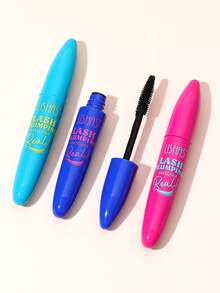 USHAS Black Mascara, Long-Lasting Waterproof, Lasting Makeup Effect, 360-Degree Spiral Brush, Volumizing & Lengthening Curled Lashes, Creates Natural Volumized Eye Makeup, Suitable For All Skin Types