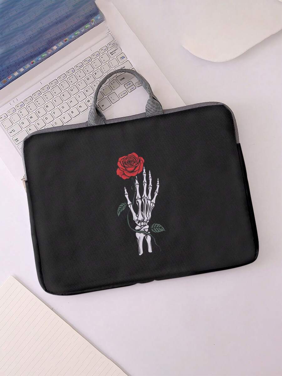 Valentine's Day Funny Pattern Printed Laptop Sleeve, Laptop Fabric Cover Accessories, Soft Laptop Sleeve, Soft Laptop Cover, Laptop Cover, Tablet Cover, Pouch, Laptop Zipper, Computer Cover, School & Business Office - Multicolor - View 1