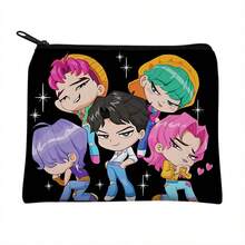 Mattel 1个KPOP女团零钱包，帆布零钱包，耳机收纳袋，钥匙扣 - 彩色 - 查看 9