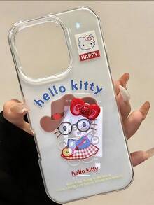 Sanrio New Denim Hat, Plaid Skirt, Hello Kitty 3D Bow, Korean Ins Style Cute Phone Case Compatible With IPhone 17 Pro Max/16 Pro/15/14/13, 12/11, Fashionable Niche Premium - Multicolor - View 2