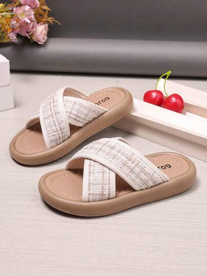 1 Pair Girls' Summer New Style Slippers, Children's Shoes, Fashionable Summer Girls' Slippers, Casual Girls' Princess Shoes